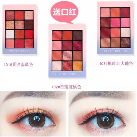 Bảng phấn mắt Color School Lameila 12 ô