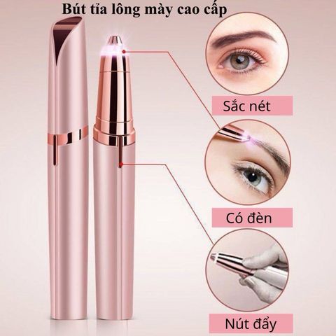 Bút Tỉa Lông Mày Làm Đẹp Đa Năng Có Thể Sạc Lại Kèm Dụng Cụ Cạo Lông Mày