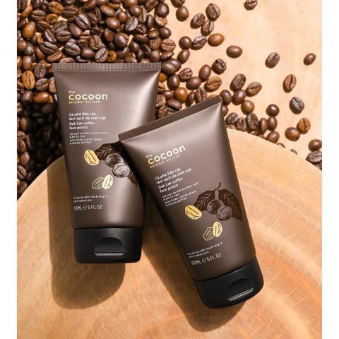 Tẩy tế bào chết Cafe Cocoon sạch da dưỡng ẩm tuýp 150ml