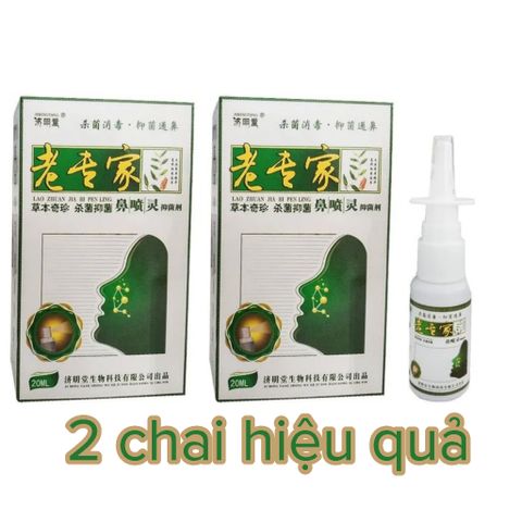 Xịt xoang mũi nội địa Trung thảo dược, chiết xuất từ các loại cây cỏ