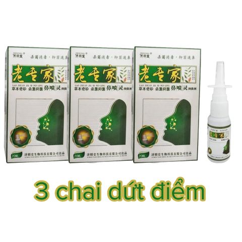 Xịt xoang mũi nội địa Trung thảo dược, chiết xuất từ các loại cây cỏ