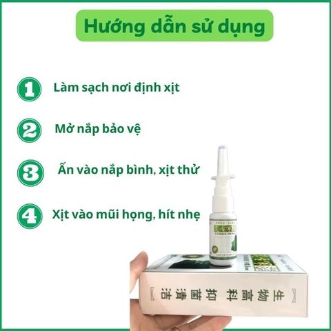 Xịt xoang mũi thảo dược Trung Quốc JIMINGTANG chuyên viêm xoang, viêm mũi dị ứng, sổ mũi, nghẹt mũi