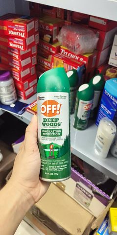 Xịt chống muỗi và côn trùng OFF! Deep Wood Dry