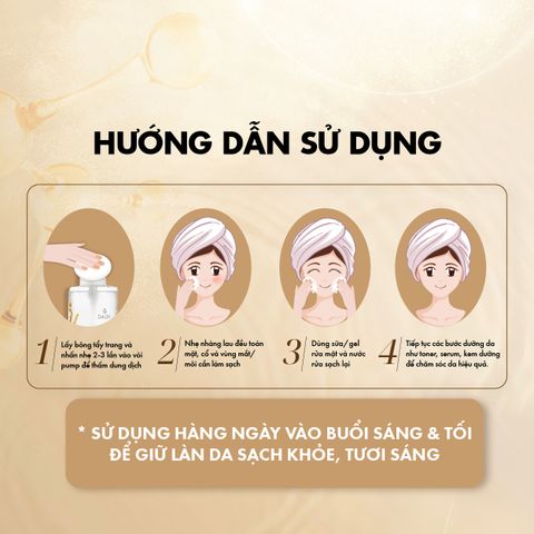 Nước Tẩy Trang Daliv Hàn Quốc 500ML - Dưỡng Ẩm Da, Làm Sạch Hiệu Quả, Phù Hợp Mọi Loại Da, Không Kích Ứng