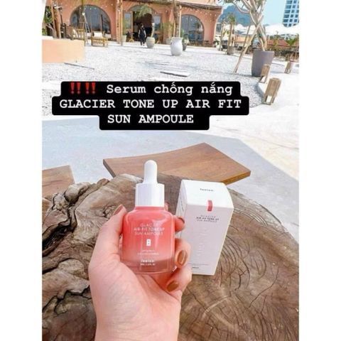 Tinh chất Chống Nắng Nâng Tone Serum Lovelycc Pink +Tinh Chất Feelxo Glacier Air-Fit Tone Up Sun SPF 50+ PA++