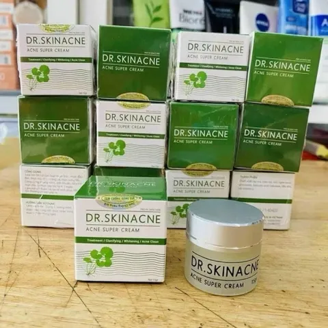 Combo 2 Kem giảm mụn ngừa thâm liền sẹo DR.SKINACNEv 15gram