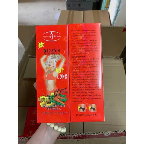 Kem Massage Tan Mỡ Bụng Gừng Ớt Slimming & Fitting Cream 200g – Nóng Ấm, Giảm Mỡ, Săn Chắc Da