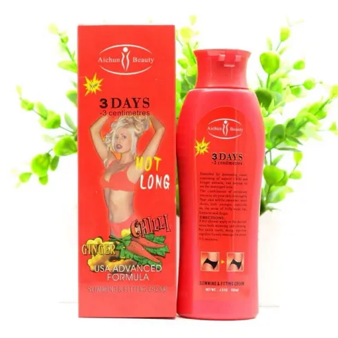 Kem Massage Tan Mỡ Bụng Gừng Ớt Slimming & Fitting Cream 200g – Nóng Ấm, Giảm Mỡ, Săn Chắc Da
