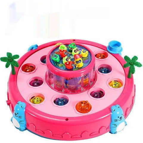  2535 - Bộ Đồ Chơi Trò Chơi Câu Cá Đập Chuột 2in1 Có Đèn Và Nhạc Giao Màu ngẫu nhiên