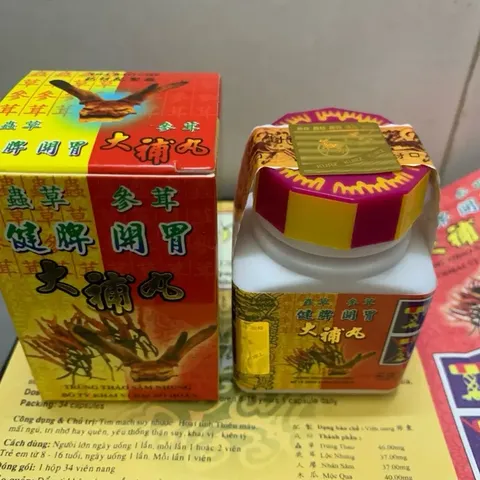 Trùng Thảo Sâm Nhung Hộp 34 Viên