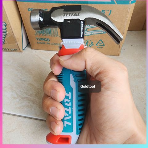 (T17) BÚA NHỔ ĐINH MINI TOTAL THCH61008D 220G NHỎ GỌN CẦM CHẮC TAY