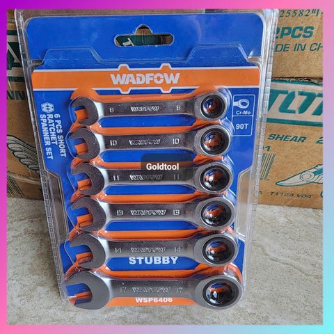 (T17) BỘ CỜ LÊ TỰ ĐỘNG WADFOW WSP6406 LOẠI NGẮN 6 CHI TIẾT 90 RĂNG THAO TÁC NHANH CHÍNH XÁC