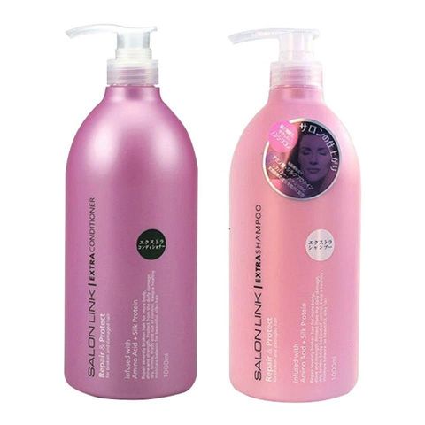 Dầu Gội Xả Kumano Salon Link Phục Hồi Cho Tóc Yếu 1000ml Extra Conditioner