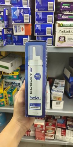 BosleyMD Mens Revive+ Densifying Foam giúp mọc tóc, dùng trong 2 tháng.