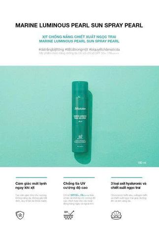 Xịt Chống Nắng Toàn Thân JM Solution Marine Luminous Pearl Sun Spray SPF50+ PA++++ 180ml