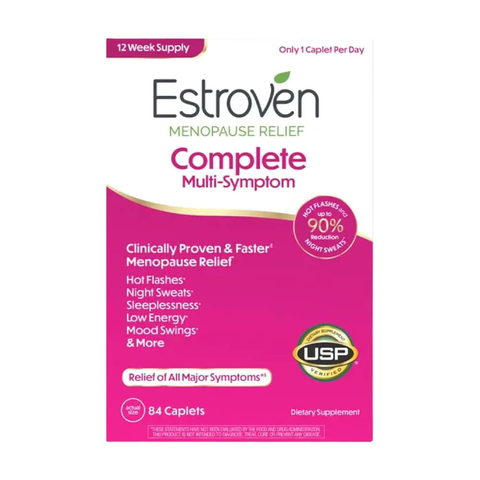 Cân bằng nội tiết tố cho phụ nữ tiền mãn kinh Estroven Complete Multi-Symptom Menopause Relief 84 Capletsn Auth usa