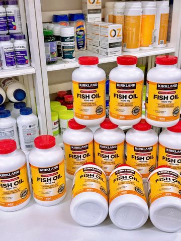 Dầu cá Kirkland Signature Fish Oil 1000mg 400 viên