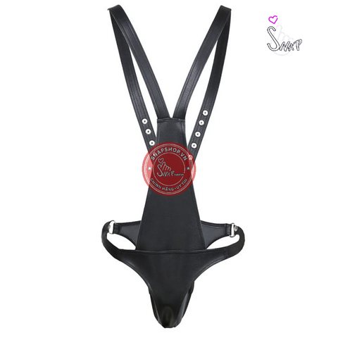 (Snapshop) Bộ Bodysuit Da Cosplay Bondage Allure Men M1 Chính Hãng