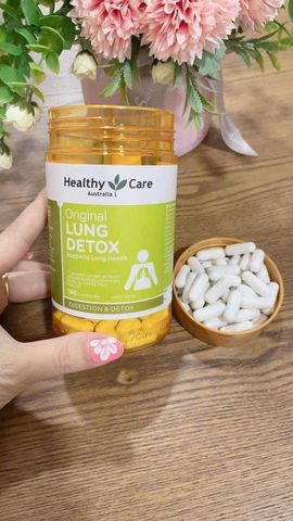 Healthy Care Lung Detox 180 Viên Úc Chính Hãng - Thanh Lọc Phổi, Hỗ Trợ Hệ Hô Hấp Khỏe Mạnh, Bảo Vệ Sức Khỏe Phổi
