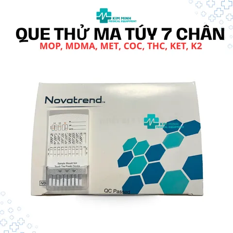 Que test 7 chân Novatrend phát hiện 7 chất MOP, MDMA, MET, COC, THC, KET, K2