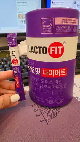 Men Vi Sinh Lacto Fit Diet Bản Tím 60 Gói - Hỗ Trợ Giảm Cân, Cải Thiện Tiêu Hóa Cho Người Ăn Kiêng và Tập Gym 758953