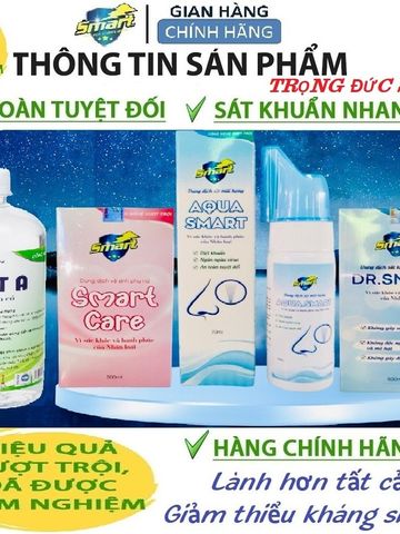 Dung dịch sát khuẩn Smart A 500ml  Mẫu mới 2025-Khửkhuẩn da, tai mũi họng-An toàn,không gây kích ứng