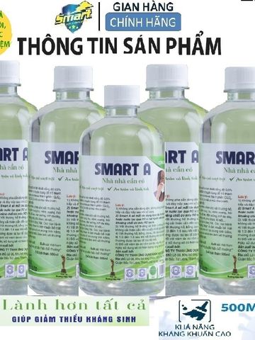 Thùng 10 Dung dịch sát khuẩn Smart A 500ml  Mẫu mới 2025 Shop Trọng Đức Smart