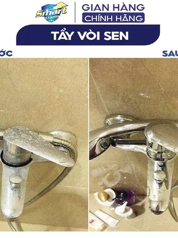 Live Trọng Đức Smart TK-TS-TC- Clear :Nước tẩy-kính nhà tắm,đồ sứ, Inox Vòi Sen,rửa dầu mỡ lâu ngày.