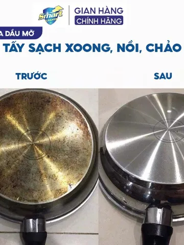 SMART CLEANER - Nước tẩy rửa dầu mỡ lâu ngày - SMART làm sạch nhanh xoong nồi, máy hút mùi 300/500ml