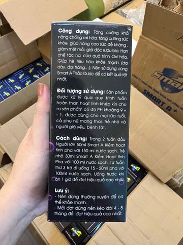 SmartA - Kiểm Hoạt Tính- tăng khả năng chống oxy hóa, tăng cường sức đề kháng và giảm mệt mỏi