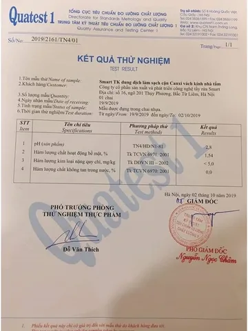 SMART TK - Nước tẩy cặn canxi SMART TK vách kính nhà tắm, nước tẩy rửa gương 300/500ml