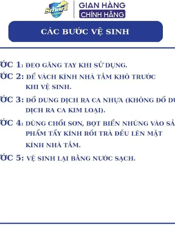 SMART TK - Nước tẩy cặn canxi SMART TK vách kính nhà tắm, nước tẩy rửa gương 300/500ml