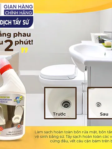 Combo SMART TK-TS-TC - Clear :Nước tẩy cặn-kính nhà tắm,đồ sứ,cặn Inox Vòi Sen,rửa dầu mỡ lâu ngày.