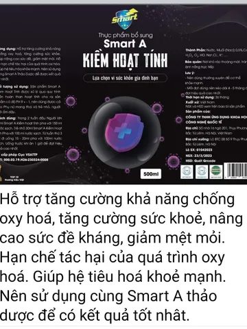 Toàn bộ -Smart A Kiềm Hoạt Tính- Thảo Dược-V5- Kiềm Thải Độc Thảo Dược- Sản phẩm Shop TrọngĐức Smart