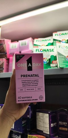 Hộp bổ sung Vitamin cho bà bầu One A Day Prenatal 60 Softgels