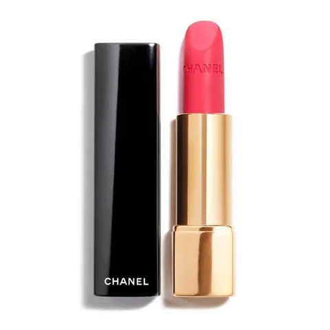 Son Chanel Rouge Allure Velvet 43 La Favorite - Son Môi Màu Hồng Cam Sang Trọng, Chất Son Mịn, Độ Bám Màu Lâu Dài, Chính Hãng 728807 NK