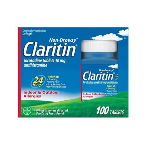 Viên uống chống dị ứng Claritin Antihistamine Non-Drowsy Loratadine 10mg 100