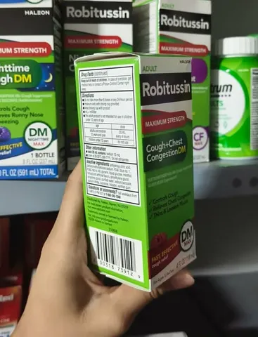   giảm ho, đau ngực Robitussin Cough+Chest Congestion DM 118ml