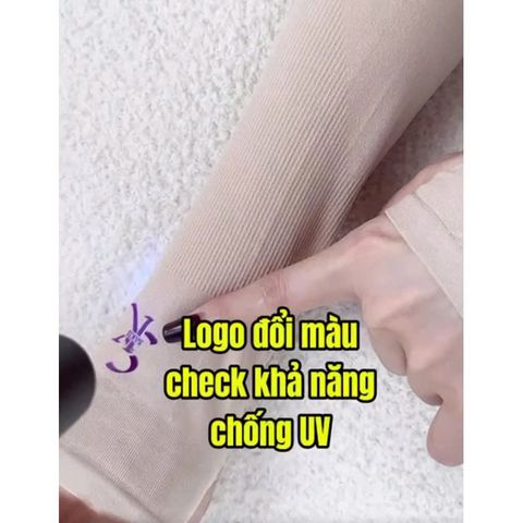 GĂNG TAY CHỐNG NẮNG SAKII NHIỀU MÀU, logo đổi màu khi tiếp xúc tia UV