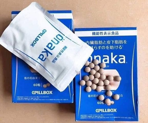 Viên uống giảm mỡ bụng Onaka Pillbox 60 viên - Hàng Nhật nội địa