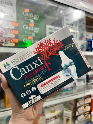 CANXI HỮU CƠ - AQUAMIN F 1040MG - VITAMIN D3, K2 - CHỐNG LOÃNG XƯƠNG