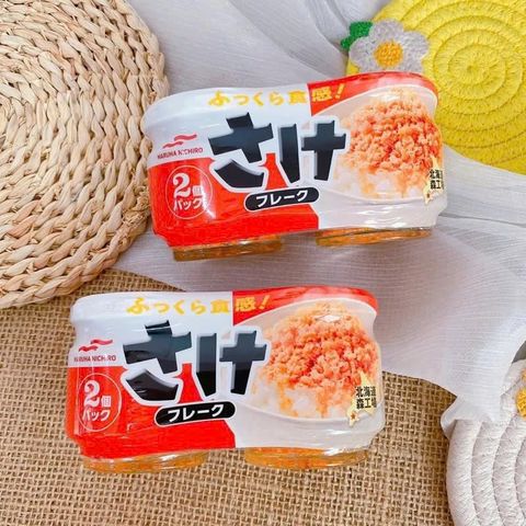 Ruốc cá hồi Maruha Nichiro của Nhật bản 100g (set 2 lọ), cung cấp nhiều vitamin, mang hương vị thơm béo tự nhiên, không có vị tanh, vị mặn vừa phải