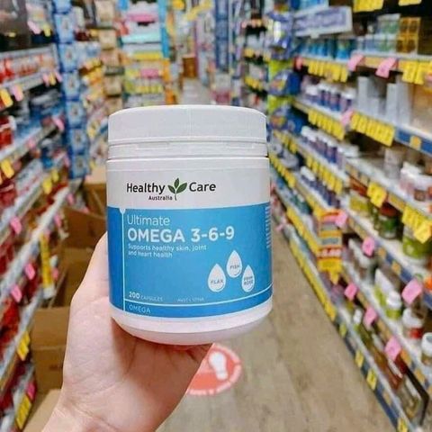 Viên Uống Ultimate Omega 3 6 9 Healthy Care Hỗ Trợ Sức Khỏe Tim Mạch, Xương Khớp, Làm Đẹp Da - 200 Viên