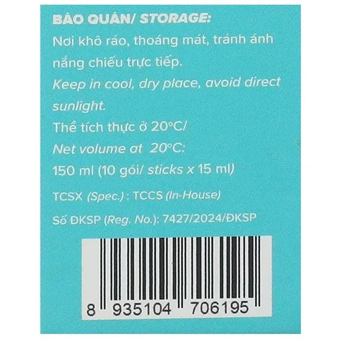 Easy Trip hỗ trợ cải thiện buồn nôn, chóng mặt do say tàu xe hộp 10 gói x 15ml