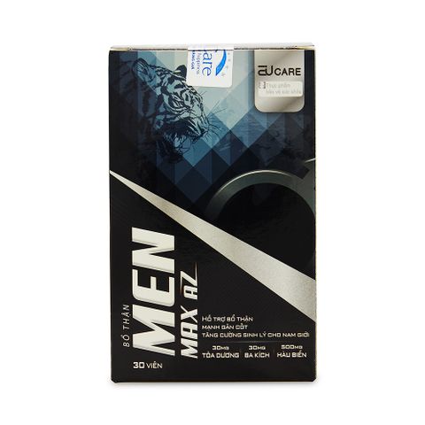 Viên uống bổ thận Men Max AZ giúp bổ thận , tăng cường sức khoẻ cho nam giới - Chai 30 viên