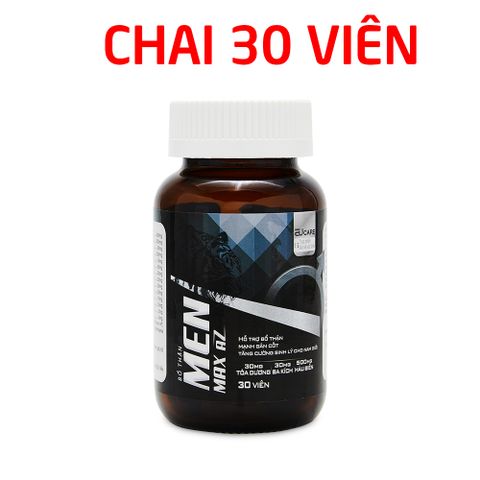 Viên uống bổ thận Men Max AZ giúp bổ thận , tăng cường sức khoẻ cho nam giới - Chai 30 viên