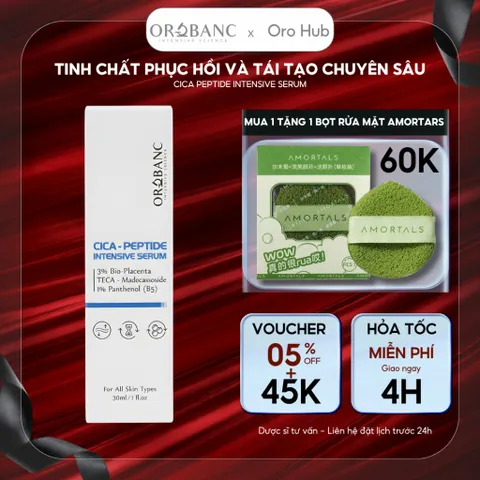 Tinh Chất Orobanc Phục Hồi, Tái Tạo Chuyên Sâu - Cica Peptide Ultra Repair Ampoule Serum 30ml