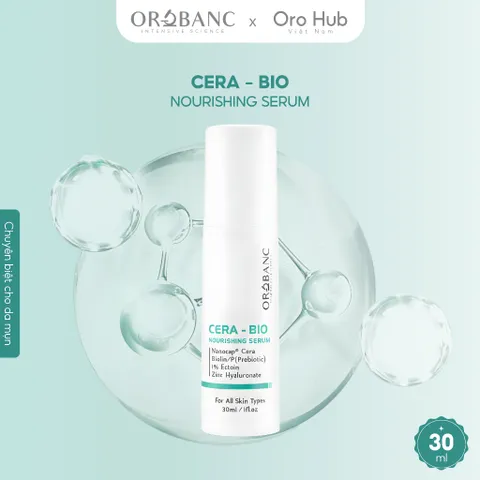 Tinh Chất Orobanc Giảm Mụn, Làm Dịu, Giảm Dầu, Phục Hồi Da Cera Bio Nourishing Serum 30ml