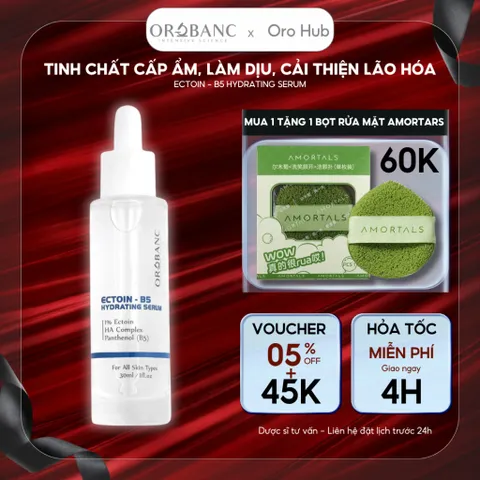 Tinh Chất Orobanc Cấp Ẩm, Làm Dịu, Cải Thiện Lão Hóa - Ectoin B5 Hydrating Serum 30ml