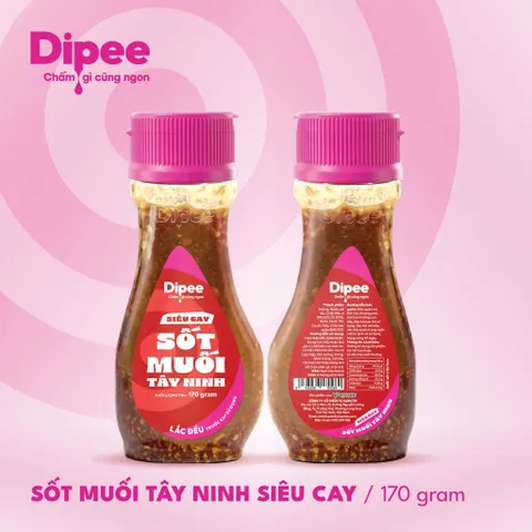 Sốt Muối Tây Ninh Dipee SIÊU CAY 170gram/chai